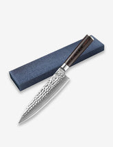 B1Z 5 inch Steak Knife 67 Layers Damascus steel with nature ebony wood Handle Used for Cutting Cooked Steak Dishes and Even Chicken