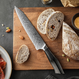 Bold Zenith Series 8 Inch Damascus Steel Bread Knife