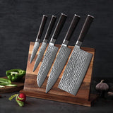 BlackHawk Series 5pcs Knife Set Having Pakka Wood Handle