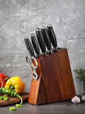 Benchmark Series 7pcs Damascus Steel Knife Set Having Pakka Wood Handle