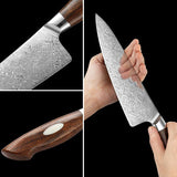 Bold Dynasty Series 3pcs Damascus Steel Knife Set