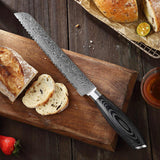 Benchmark Series 8 Inch Damascus Steel Bread Knife