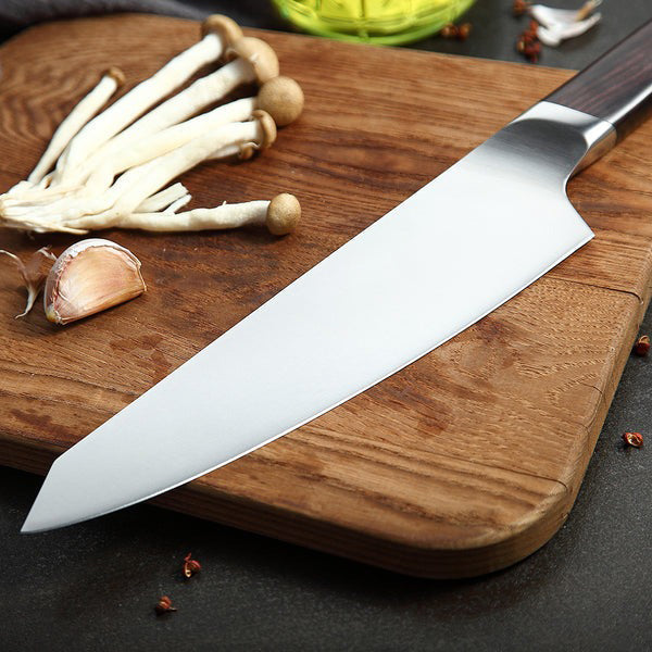 Blade Elite Series 8 inch German Steel Chef Knife With Nature Ebony Wood Handle