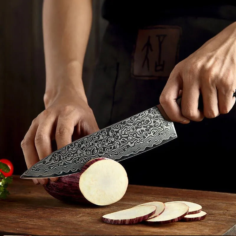 Benchmark Series 8inch Damascus Steel Chef Knife