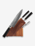 B1Z 5 Pcs 67 Layers Damascus steel Knife Set Having Nature Ebony Wood Handle