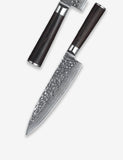 B1Z 8 inch 67 Layers Damascus steel chef knife with nature ebony wood Used to Slice, Dice, and Chop Ingredients with Precision