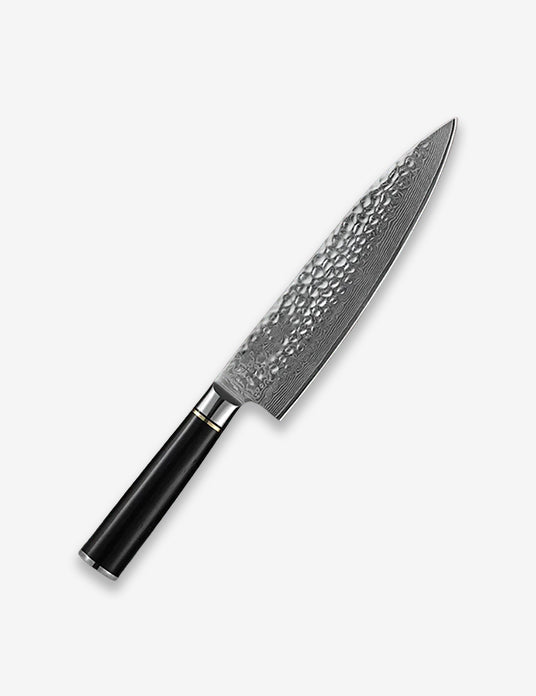 B1Z 9.5 inch 67 Layers Damascus Steel Chef Knife having Nature ebony Wood