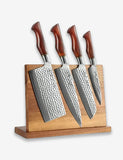 B30R 5pcs Knife Set, Having 73 Layers Damascus Steel With Powder Steel and Nature Rosewood Handle