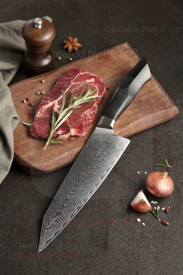 Bold Zenith Series Damascus Steel Chef Knife