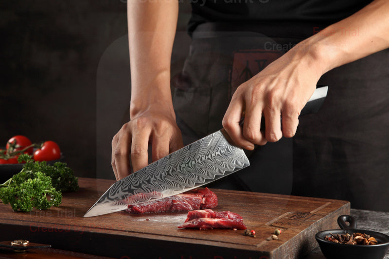 Bold Zenith Series Damascus Steel Chef Knife