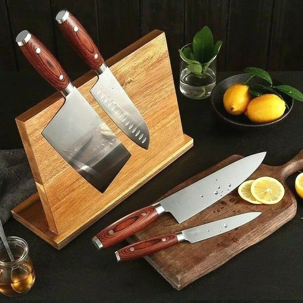 4 pcs German 1.4116 Stainless Steel Chef knife set Having Pakka wood Handle B2-A5