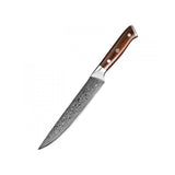 Bold Radiance Series 8 inch Damascus steel Carving Knife with Triple Rivets Handle