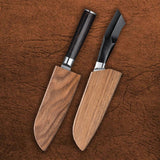 Custom Magnetic Wooden Sheath For Santoku Knife