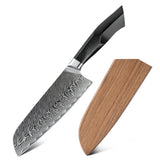 Custom Magnetic Wooden Sheath For Santoku Knife