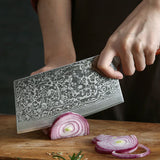 Blade Born Series 7 Inch Damascus Steel Cleaver Knife