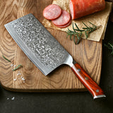 Blade Born Series 7 Inch Damascus Steel Cleaver Knife