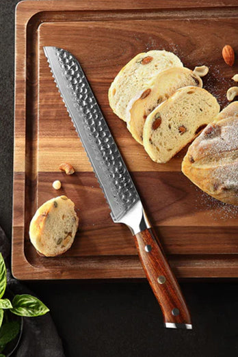 Bravo Series 8 Inch Damascus Steel Bread Knife