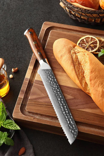 Bravo Series 8 Inch Damascus Steel Bread Knife