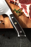 B13 Stainless 7 Inch Santoku Knife, German 1.4116 Steel, Having Nature Ebony Wood Handle